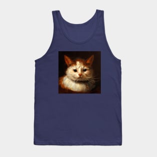 Painting of a Cat in the Style of Rembrandt Tank Top